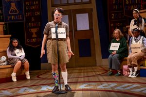 Cody Jamison Strand and the cast of The 25th Annual Putnam County Spelling Bee Photo