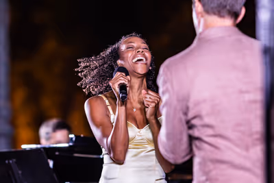 Andrew Rannells and Nikki M. James Photo