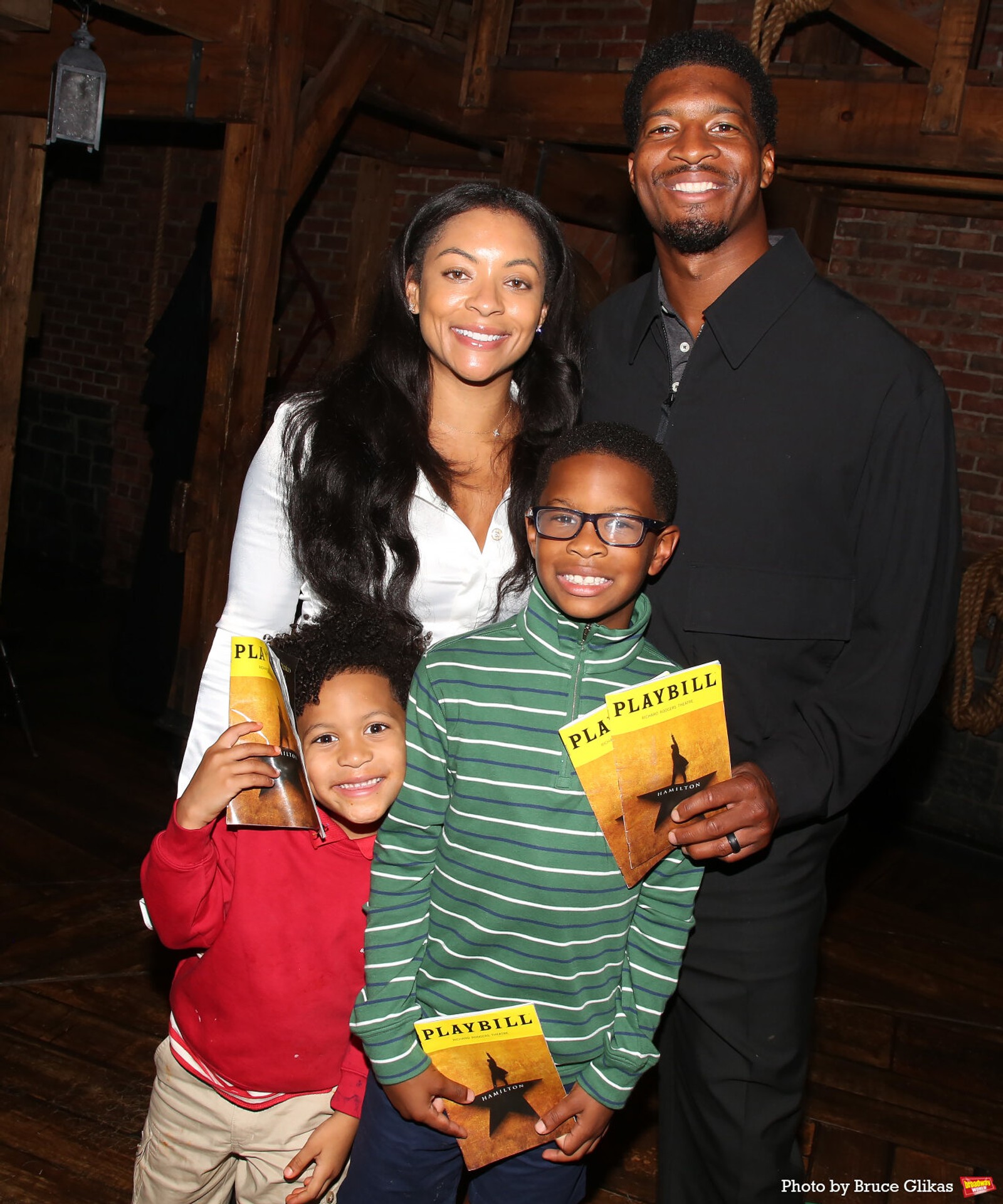 Photos: NY Giants Quarterback Jameis Winston Visits HAMILTON — photo 1 of 20