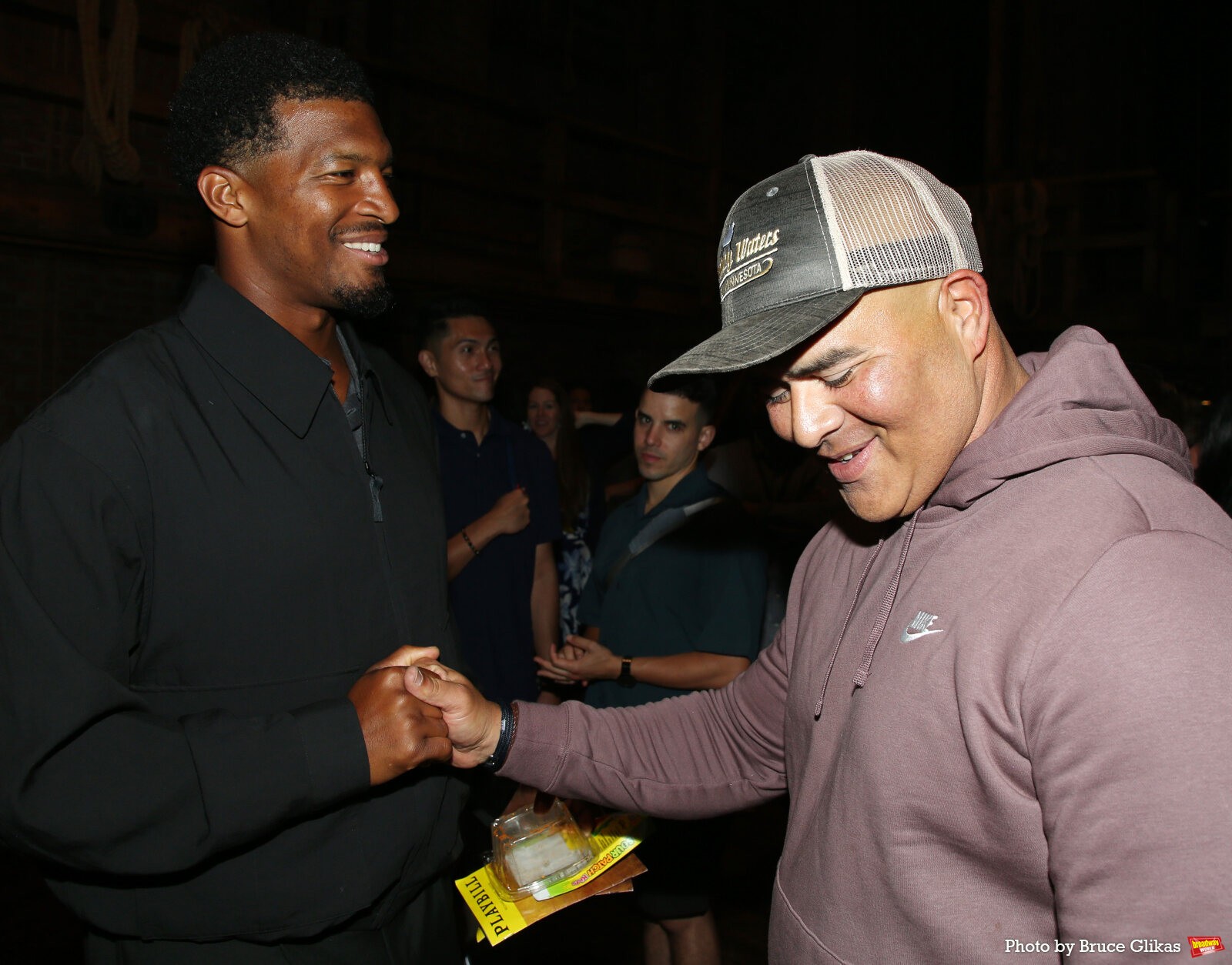 Photos: NY Giants Quarterback Jameis Winston Visits HAMILTON — photo 15 of 20