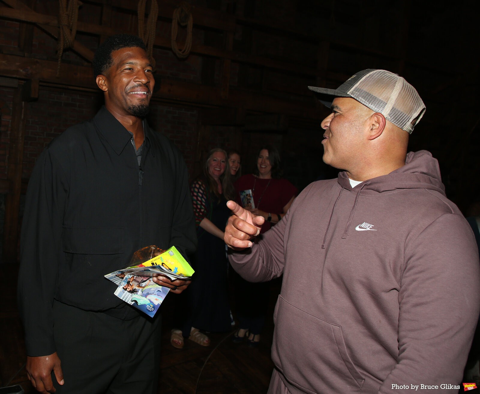 Photos: NY Giants Quarterback Jameis Winston Visits HAMILTON — photo 17 of 20