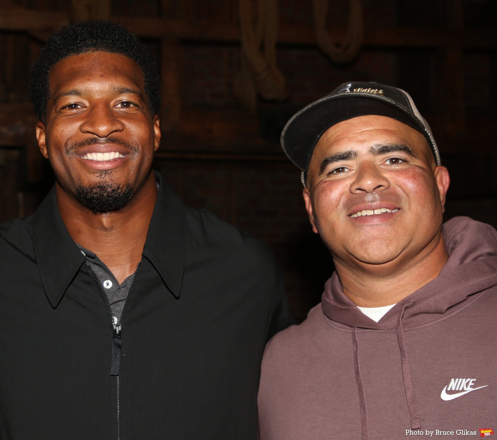 Photos: NY Giants Quarterback Jameis Winston Visits HAMILTON — photo 18 of 20