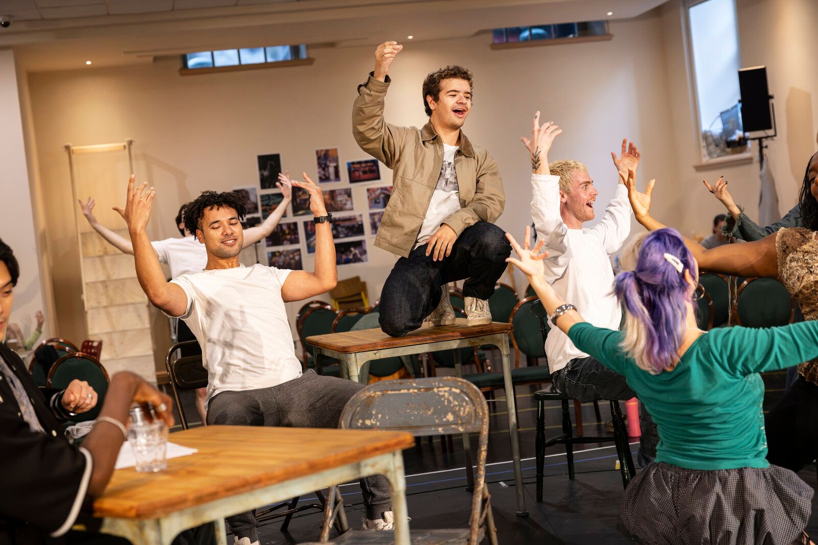 Photos: Gaten Matarazzo, Travis Ross, and More in Rehearsal For RENT in London — photo 2 of 35