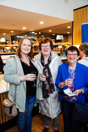 REPRO FREE 09/09/26
Pictured from right to left: Sheila O Leary (blue coat), Breda Murphy, and Senator Eileen Lynch at the Briery Gap's Season Launch, Macroom. With new Director Pat Carey at the helm, Briery Gap has launched its 2026/27 Autumn and Winter Season, its most wide-ranging programme since reopening. The programme spans comedy and drama, folk, traditional and classical music, Irish country, tribute nights, conversation, film, a magician, and of course, the annual Christmas pantomime! https://www.brierygap.ie/
Photographer: John Beasley @ BroadwayWorld REPRO FREE 09/09/26
Pictured from right to left: Sheila O Leary (blue coat), Breda Photo