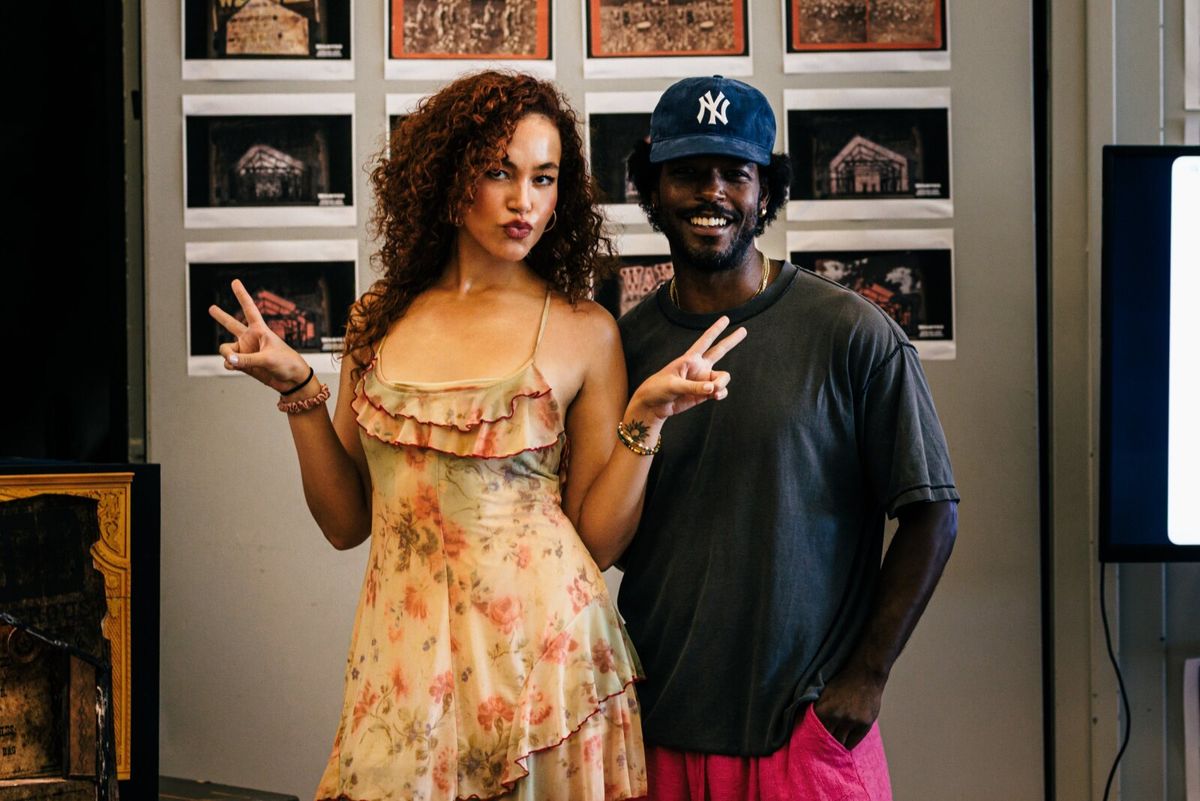 Solea Pfeiffer and Luke James at Photos: Inside Rehearsals with the Company of WANTED