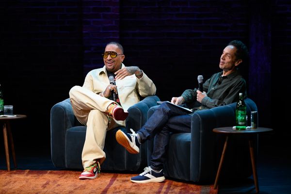 Kenya Barris and Malcolm Gladwell Photo