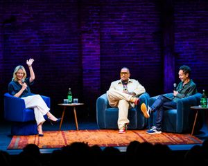 Chelsea Handler, Kenya Barris and Malcolm Gladwell @ BroadwayWorld Chelsea Handler, Kenya Barris and Malcolm Gladwell Photo