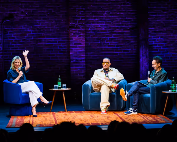 Chelsea Handler, Kenya Barris and Malcolm Gladwell Photo