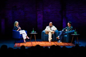 Chelsea Handler, Kenya Barris and Malcolm Gladwell @ BroadwayWorld Chelsea Handler, Kenya Barris and Malcolm Gladwell Photo
