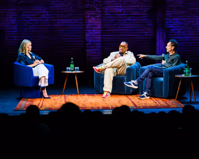Chelsea Handler, Kenya Barris and Malcolm Gladwell Photo
