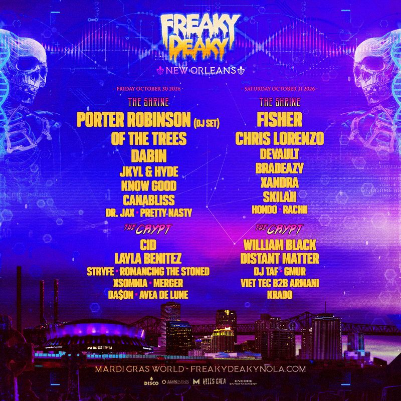 Photos: FREAKY DEAKY NOLA Adds 15 Artists to The Crypt Stage — photo 1 of 25