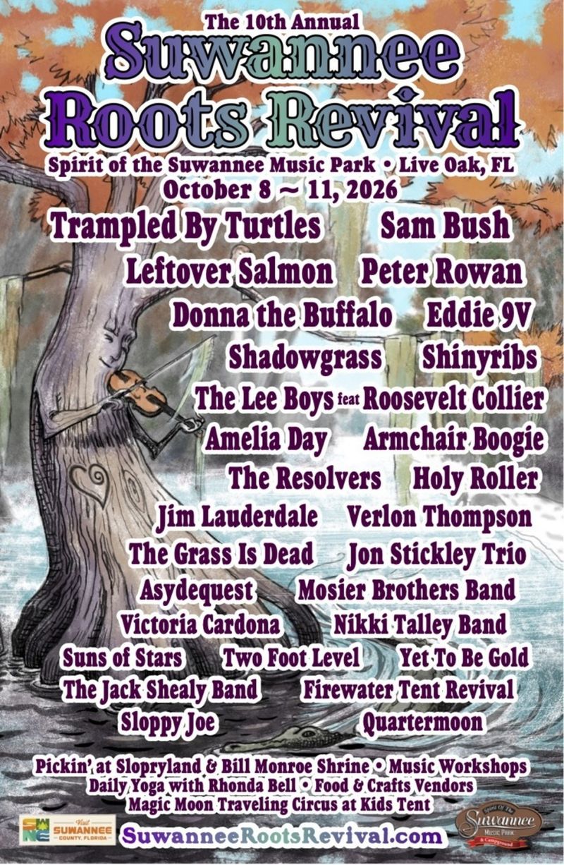 Photos: SUWANNEE ROOTS REVIVAL Schedule to Feature Trampled by Turtles, Sam Bush — photo 1 of 4