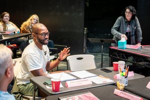 Tarell Alvin Mccraney, Tina Landau @ BroadwayWorld Tarell Alvin Mccraney, Tina Landau Photo