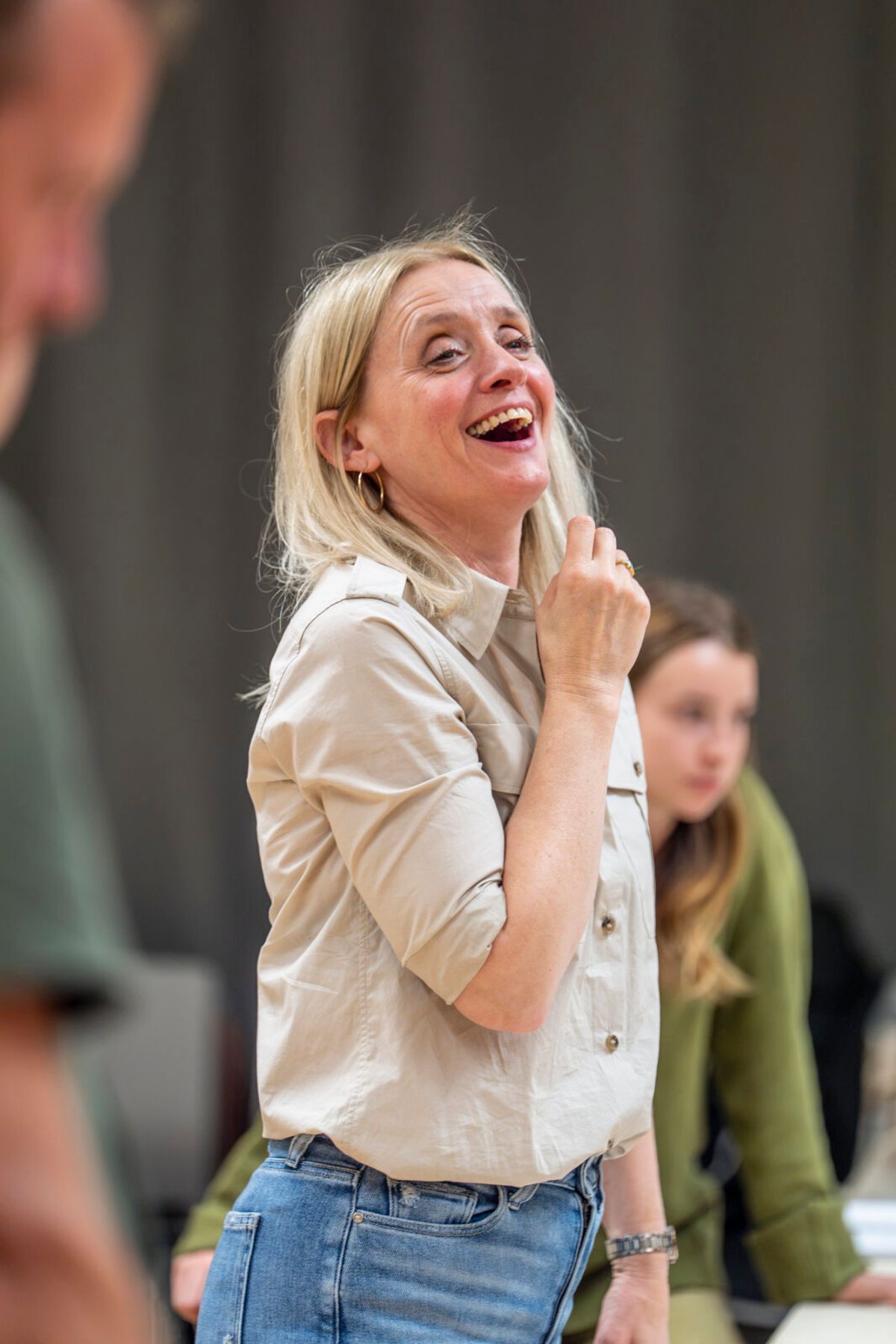 Anne-Marie Duff at Photos: Anne-Marie Duff and More in Rehearsal For SOME WOMAN at the National Theatre