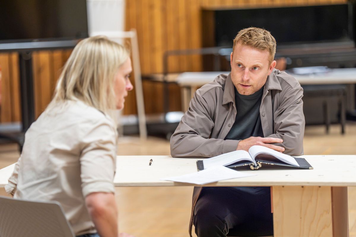 Anne-Marie Duff and Tom McCall at Photos: Anne-Marie Duff and More in Rehearsal For SOME WOMAN at the National Theatre