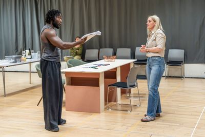 Tobi King Bakare and Anne-Marie Duff Photo