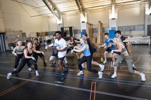 Brandon Lee Sears (Goldie Wilson & Marvin Berry) and Ensemble @ BroadwayWorld Brandon Lee Sears (Goldie Wilson & Marvin Berry) and Ensemble Photo
