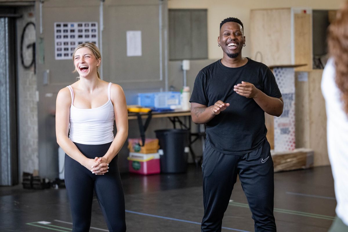 Katie Hutton (Ensemble), Lashane Williams (Ensemble) at Photos: Axel Duffy, Roger Bart, and More in Rehearsal For BACK TO THE FUTURE UK Tour