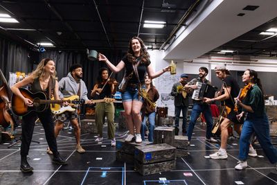Katie Horner (center) and the company Photo