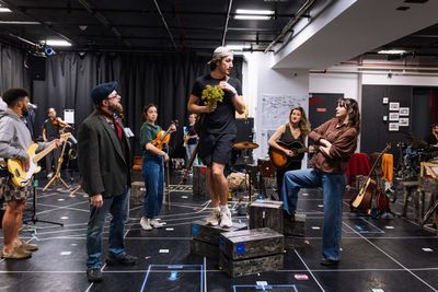 Trevor Lindley Craft (center) and the company Photo