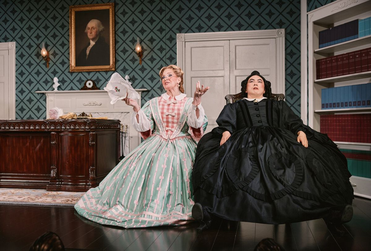 Bianca Leigh and Bowen Yang at Photos: First Look at Bowen Yang in OH, MARY! on Broadway