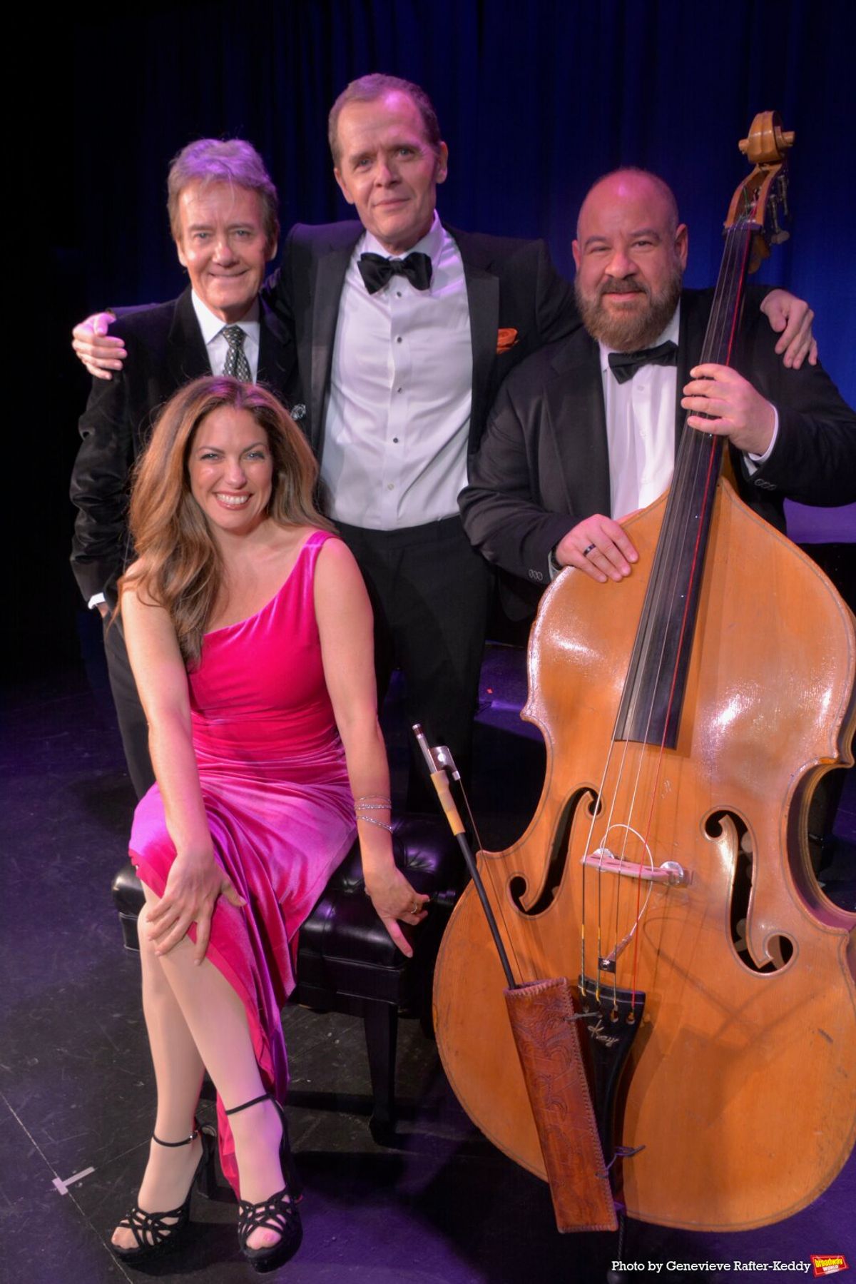 Eric Comstock, Christopher Gines,  Marco Panascia and Hilary Kole at Photos: OUR SINATRA A Musical Celebration Opens Off-Broadway