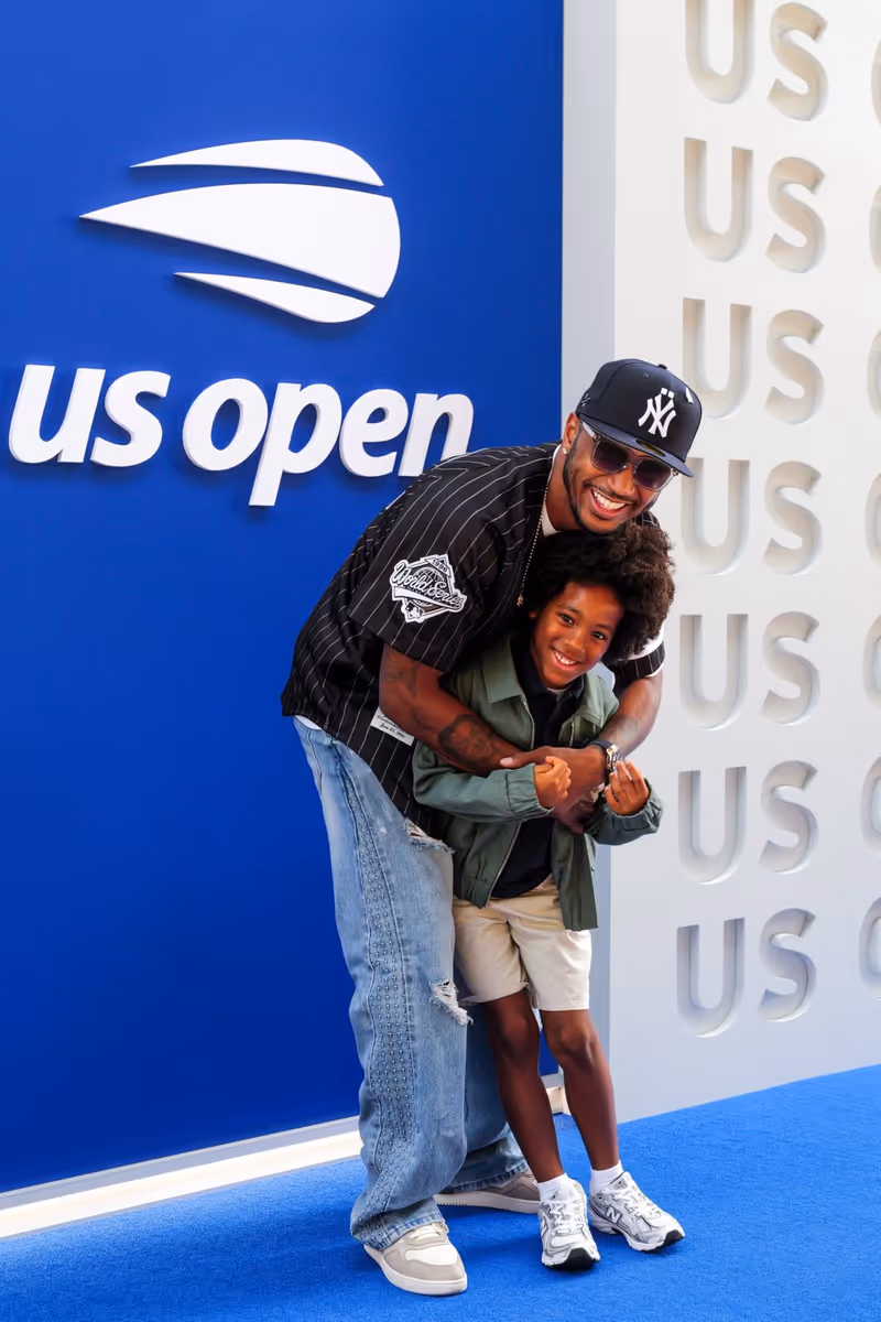 Photos: Trey Songz Attends US Open with Son Noah — photo 1 of 4