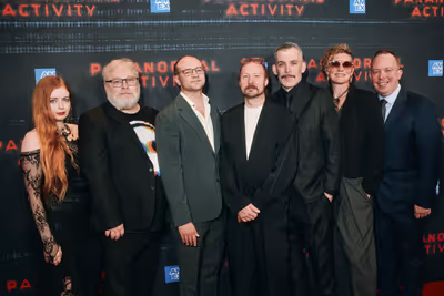 The creative team of Paranormal Activity: scenic and costume designer Fly Davis, soun Photo