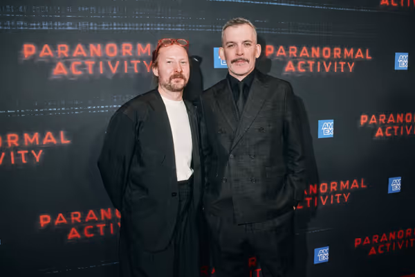 Director Felix Barrett and playwright Levi Holloway Photo