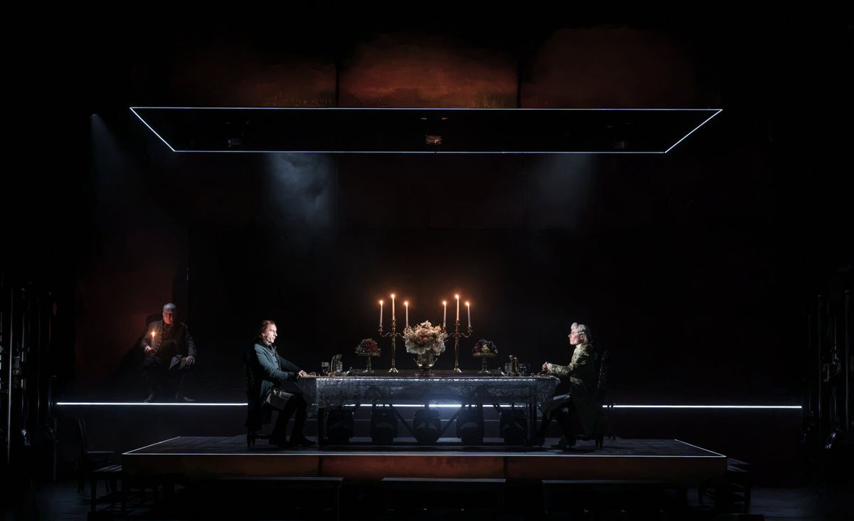 (L R) Roger Ringrose, Ed Sayer and Samuel Collings A Tale of Two Cities Photo by Marc Brenner at Photos: A TALE OF TWO CITIES UK Tour- First Look