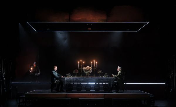 (L R) Roger Ringrose, Ed Sayer and Samuel Collings A Tale of Two Cities Photo by… Photo
