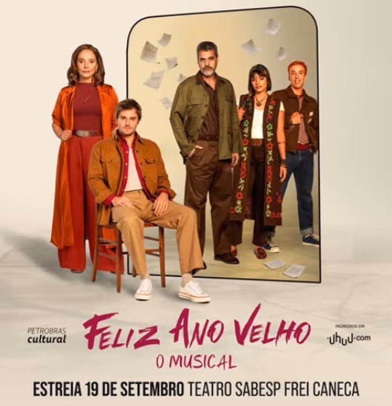 FELIZ ANO VELHO – O MUSICAL Brings Marcelo Rubens Paiva’s Landmark Memoir to Life Through Memory, Music and the Spirit of the 1980s Image
