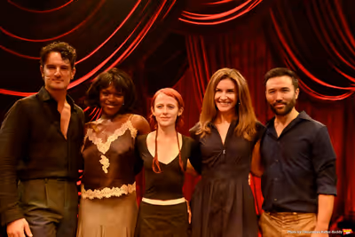 Cory Jeacoma, Nkeki Obi-Melekwe, Sophia Anne Caruso, Jenny Powers and Marc delaCruz Photo
