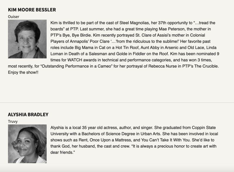Stage Mag Spotlight: Port Tobacco Players' STEEL MAGNOLIAS Image