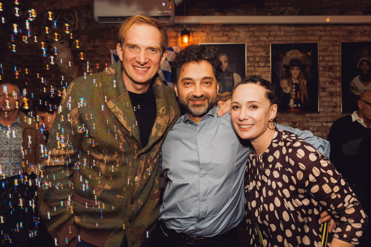Andrey Burkovskiy, Igor Golyak, and Chulpan Khamatova at Photos: Inside Opening Night of DELIRIUM Off-Broadway