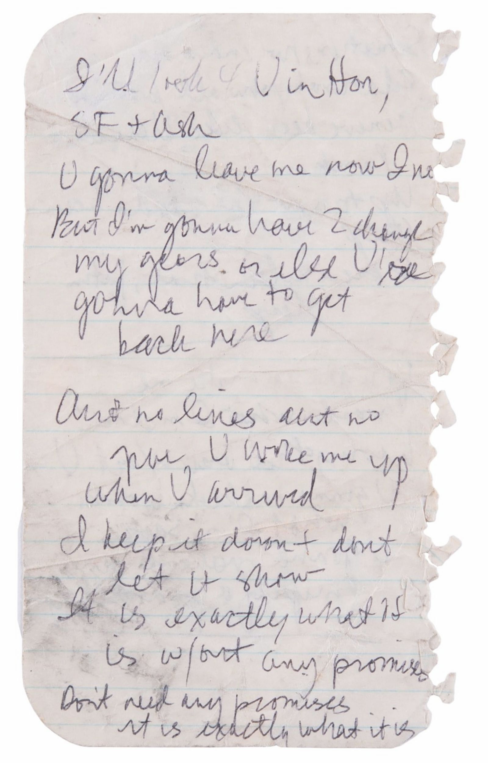 Photos: Bob Dylan's BLOOD ON THE TRACKS Lyrics Sell for $290,404 at Auction — photo 5 of 12