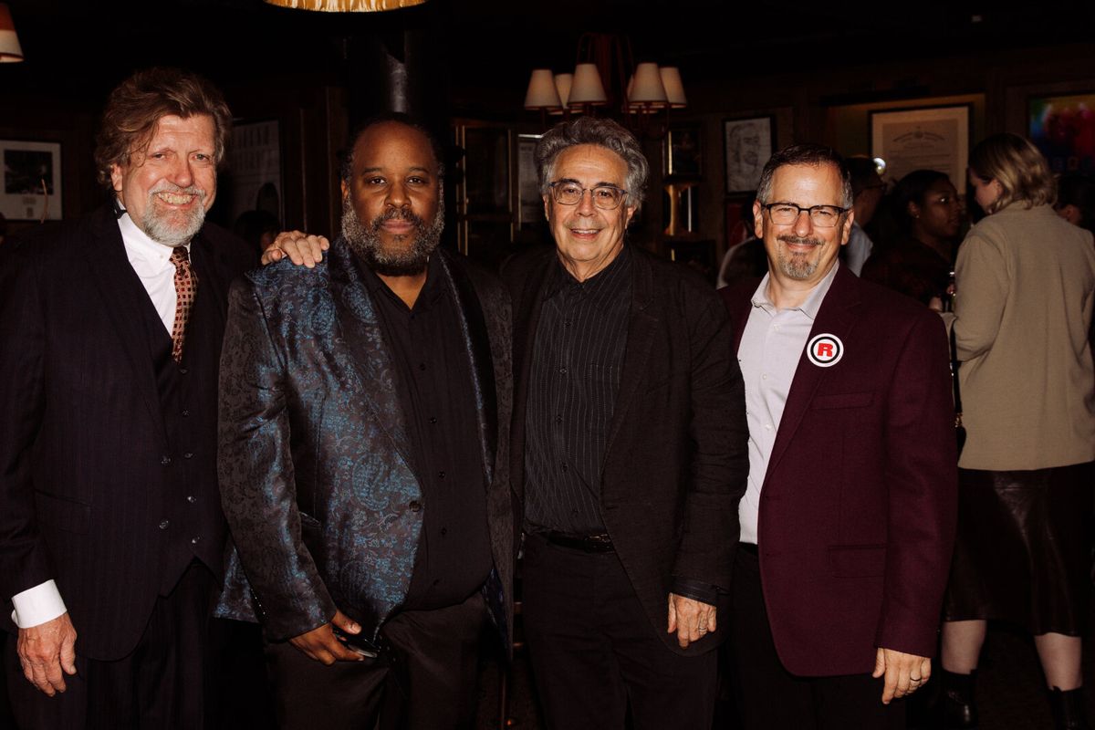 Oskar Eustis, Jacob Ming-Trent, Tony Taccone, and Jesse Berger at Photos: HOW SHAKESPEARE SAVED MY LIFE Opens Off-Broadway