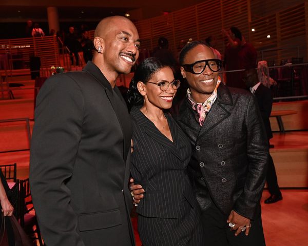 NEW YORK, NEW YORK - SEPTEMBER 28: (L-R) Christian Dante White, Audra McDonald and… Photo