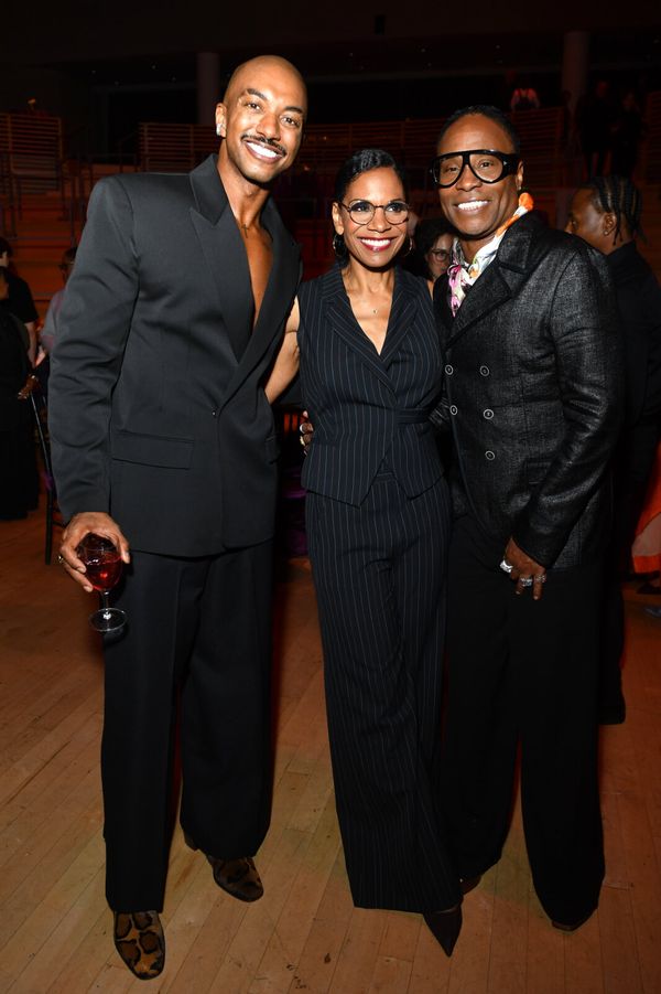 NEW YORK, NEW YORK - SEPTEMBER 28: (L-R) Christian Dante White, Audra McDonald and… Photo