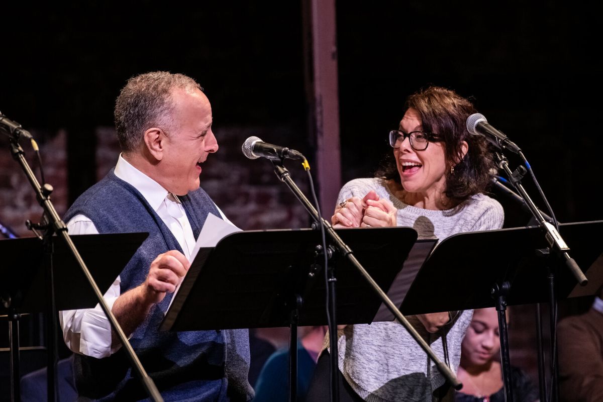Adam Heller and Jill Abramovitz at Photos: Julie Benko, Judy Kuhn And More in RAGS BENEFIT Concert