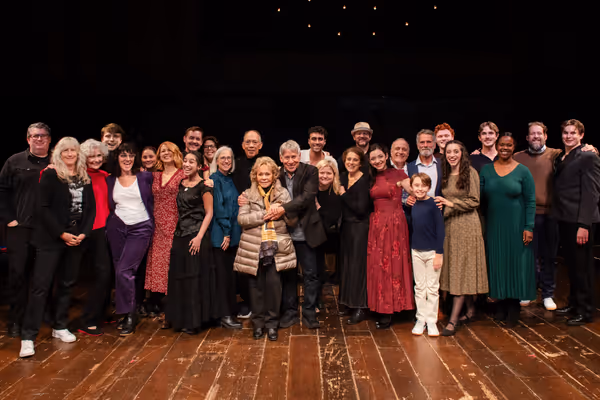 Elisa Loti and Stephen Schwartz (center) with the Cast and Creative Team of Rags Photo