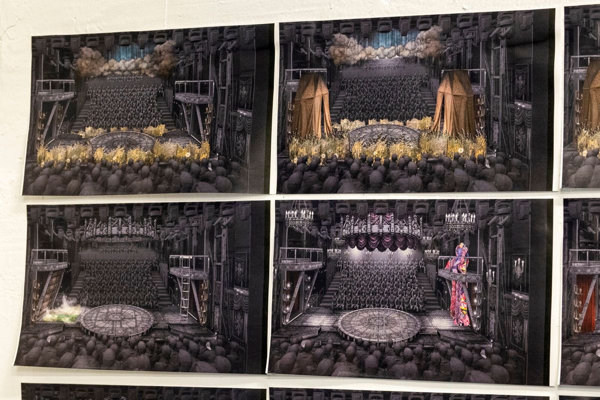Scenic design renderings by Paul Tate dePoo III at Photos: Taylor Iman Jones, Sky Lakota-Lynch and More in THE KING'S CRITIQUE Rehearsals