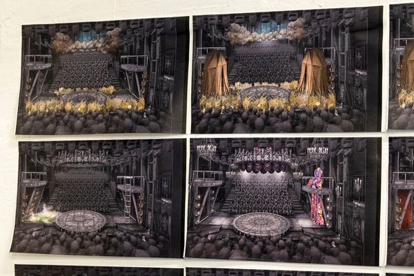 Scenic design renderings by Paul Tate dePoo III Photo