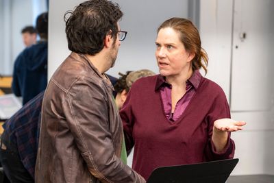 lighting designer Cory Pattak and Donna Lynne Champlin Photo