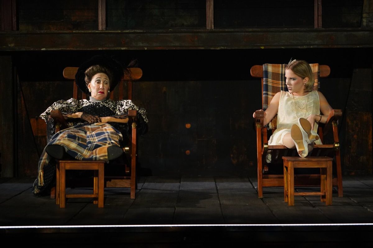 Joanna Glushak and Elizabeth Teeter at Photos: Get a First Look at THE HAIRY APE at Irish Repertory Theatre