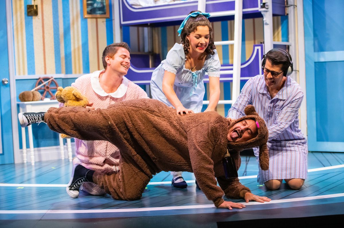 Maggie Mason, Joe Ayers, Greg Ayers, and Patrick Russell at Photos: PETER PAN GOES WRONG at San Francisco Playhouse