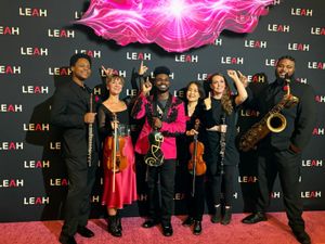 Kyrese Washington, Sarah Fazendin, Dr. Edward W. Hardy, Yumi Oshima, Erica Von Kleist, and Jonathan Gilbert. @ BroadwayWorld Kyrese Washington, Sarah Fazendin, Dr. Edward W. Hardy, Yumi Oshima, Erica Von Kleist Photo
