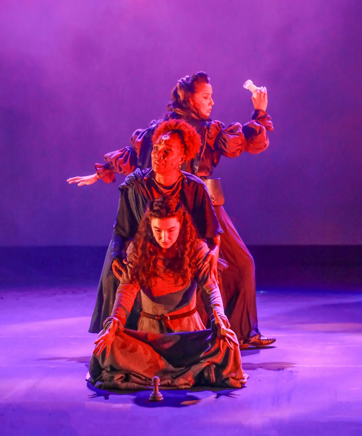 (Top to bottom) Carolina Hoyos, April Nixon and Vivianna McCormick at Photos: CRONE CREED Makes World Premiere at El Portal Theatre