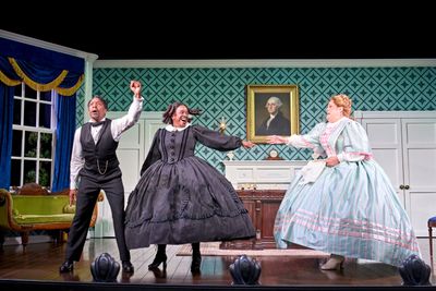 Syrus Lowe, Lolly Adefope, and Lucy Frederick Photo