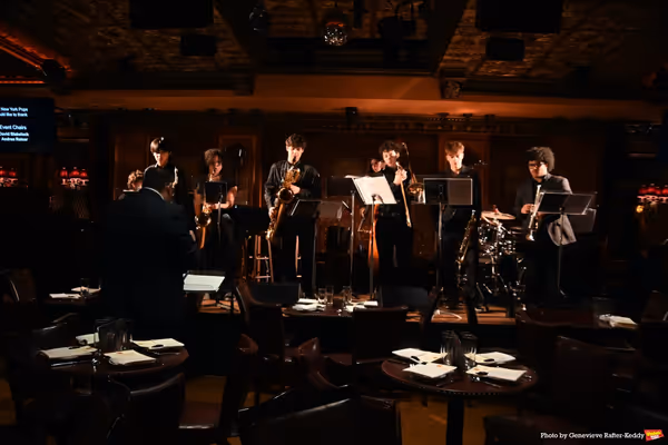 The PopsEd Alumni Ensemble: Brian Worsdale, Director, Kids on Stage, with Sean M… Photo